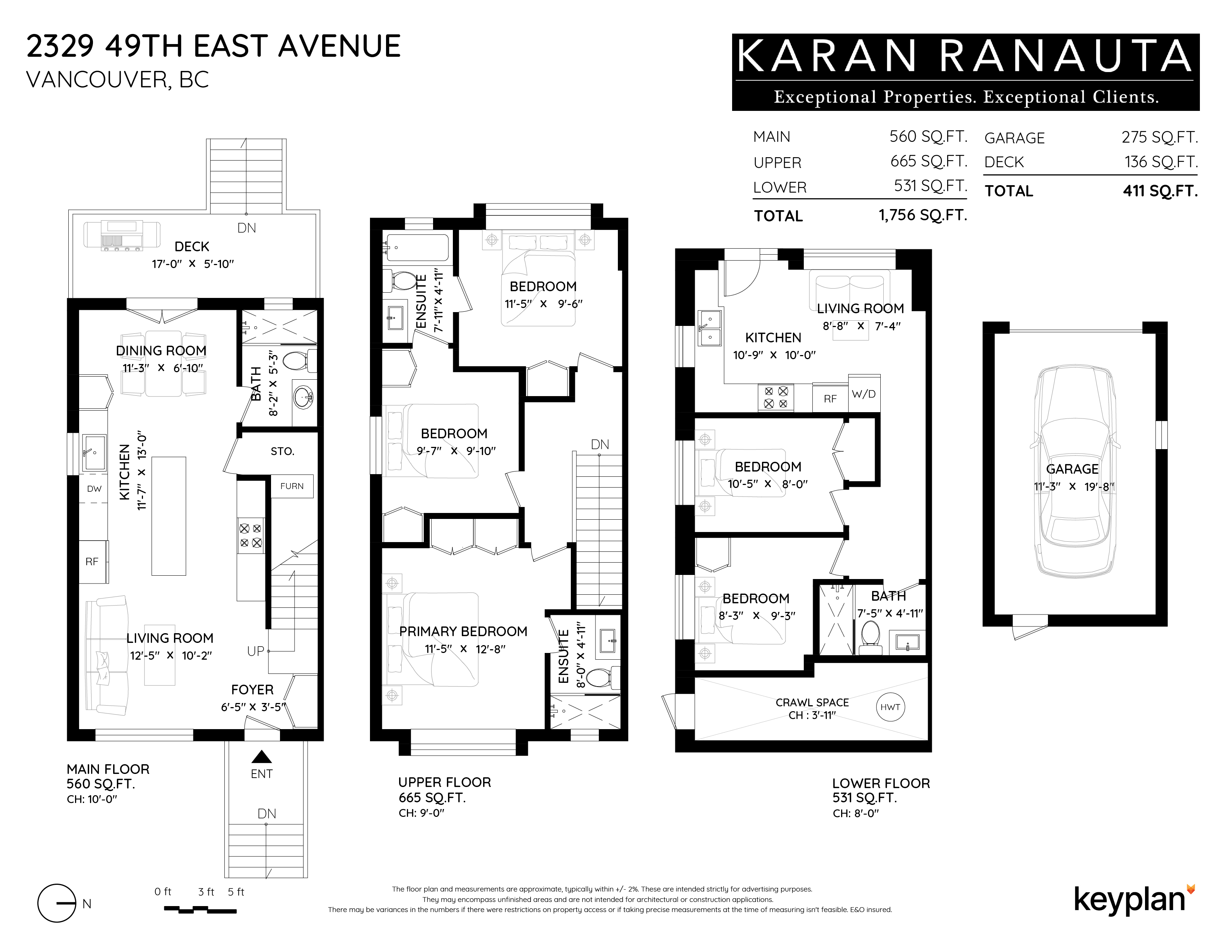 Karan Ranauta - 2329 East 49th Avenue, Vancouver, BC, Canada V5S 1J3 | Floor Plan 1