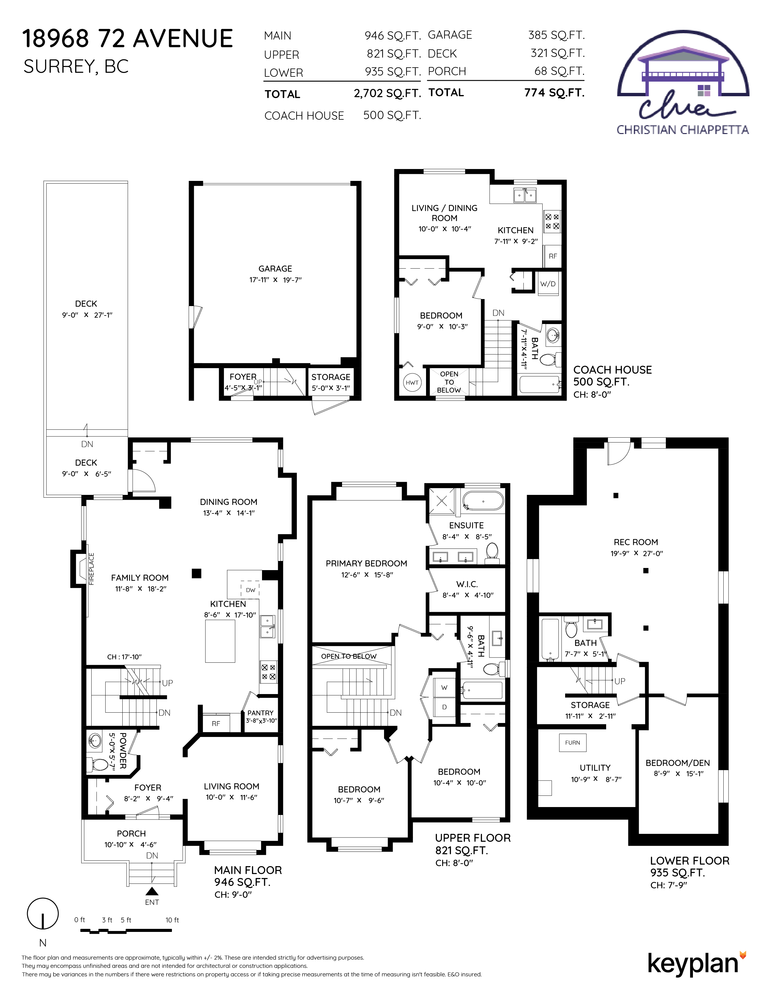 Christian Chiappetta - 18968 72 Avenue, Surrey, BC, Canada | Floor Plan 1