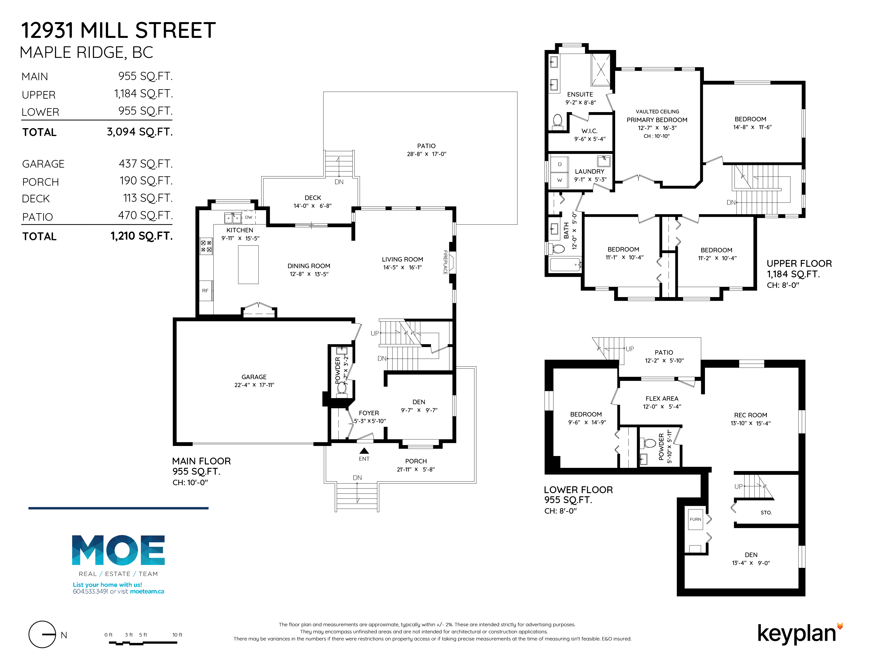Scott Moe - 12931 Mill Street, Maple Ridge, BC, Canada | Floor Plan 1