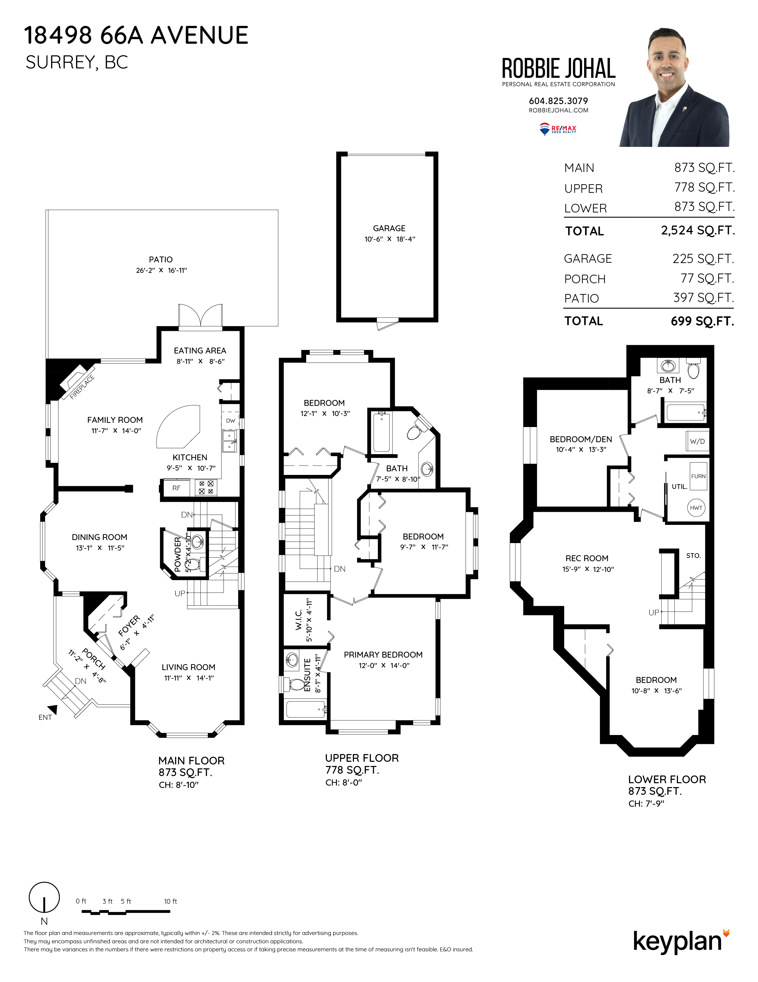Robbie Johal - 18498 66A Avenue, Surrey, BC, Canada | Floor Plan 1