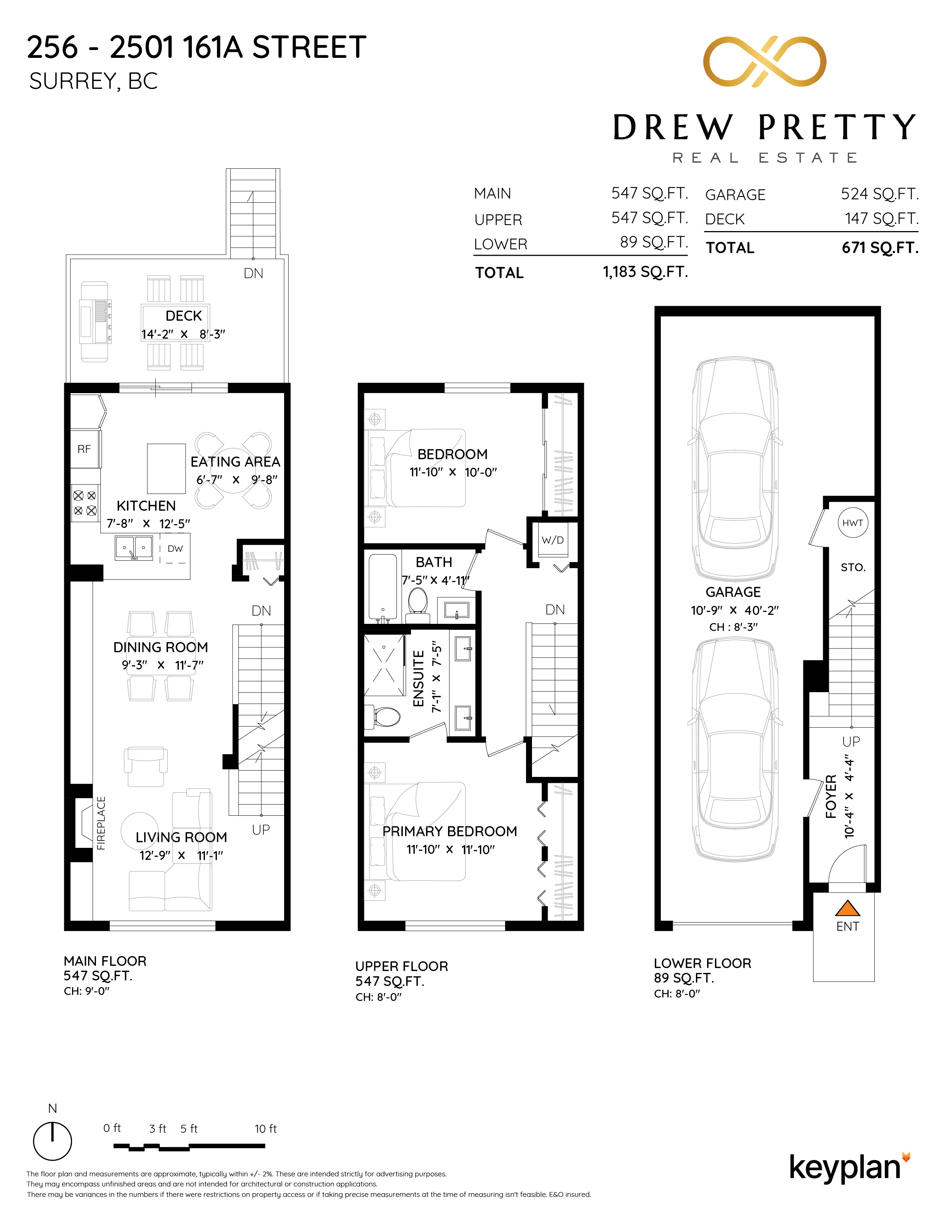 Drew Pretty - Unit 256 - 2501 161A Street, Surrey, BC, Canada | Floor Plan 1