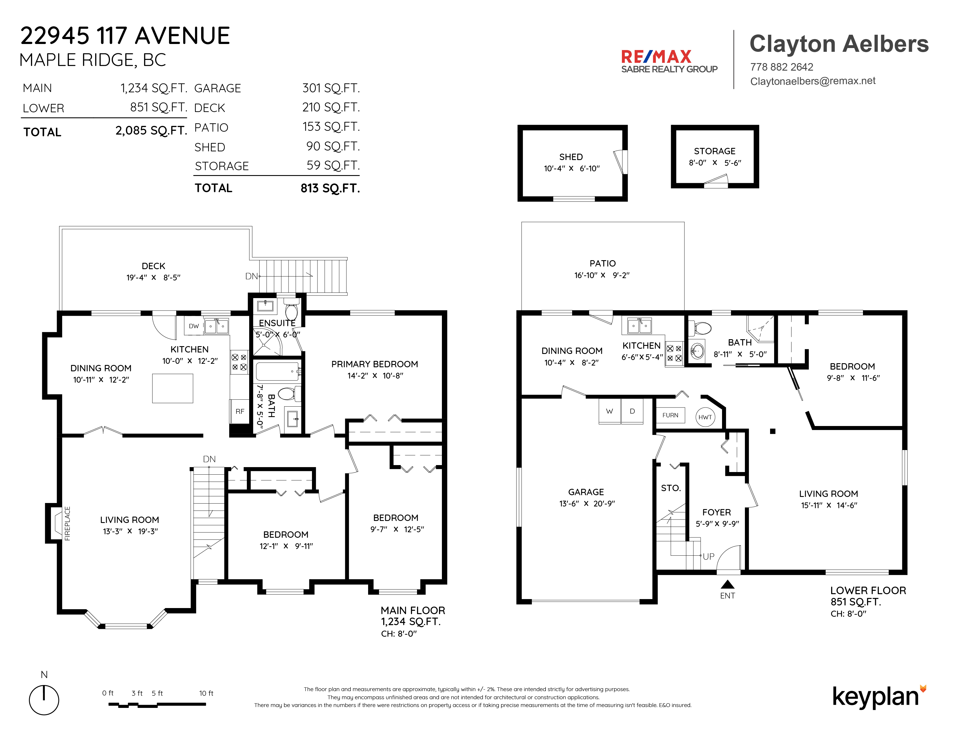 Clayton Aelbers - 22945 117 Avenue, Maple Ridge, BC, Canada | Floor Plan 1