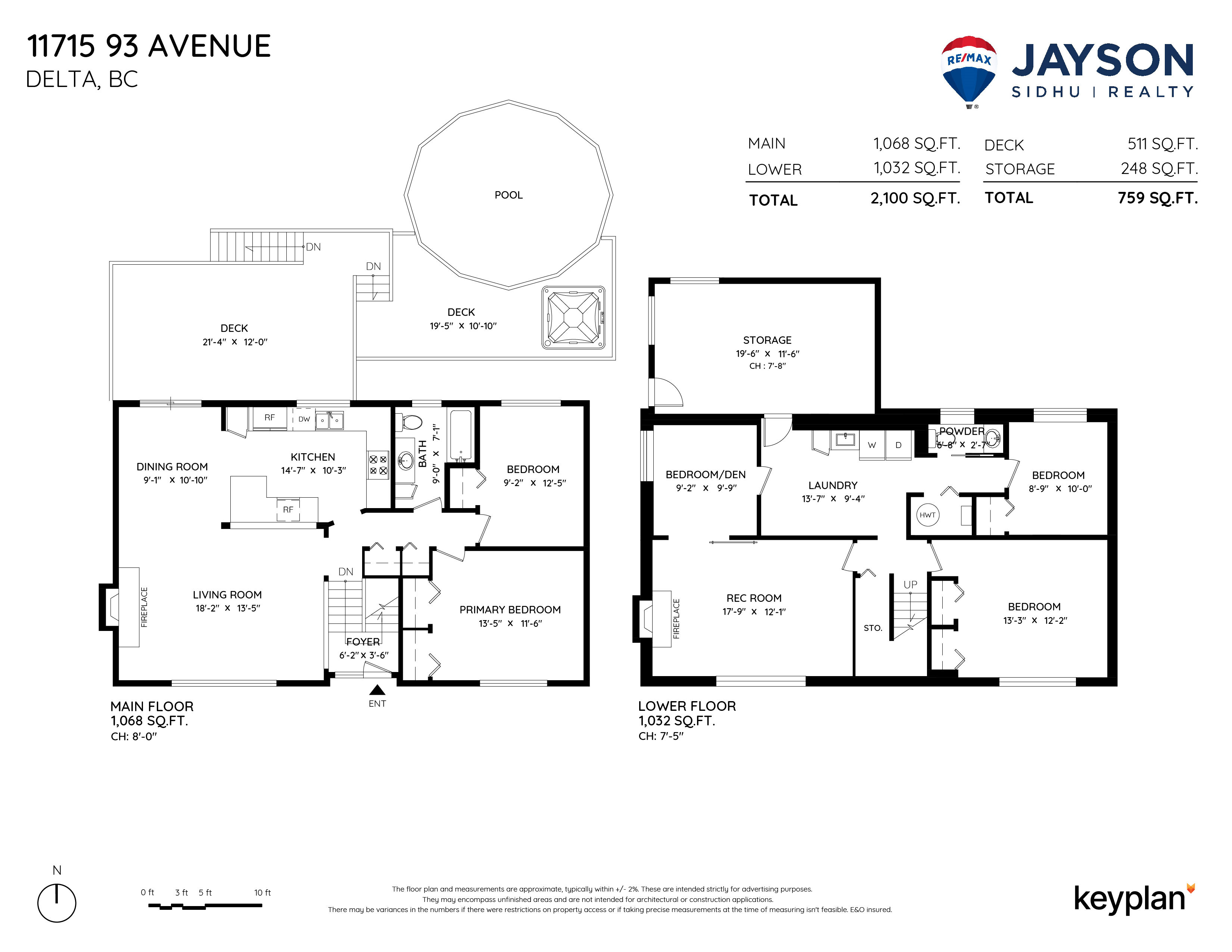 Jayson Sidhu - 11715 93 Avenue, Delta, BC, Canada | Floor Plan 1