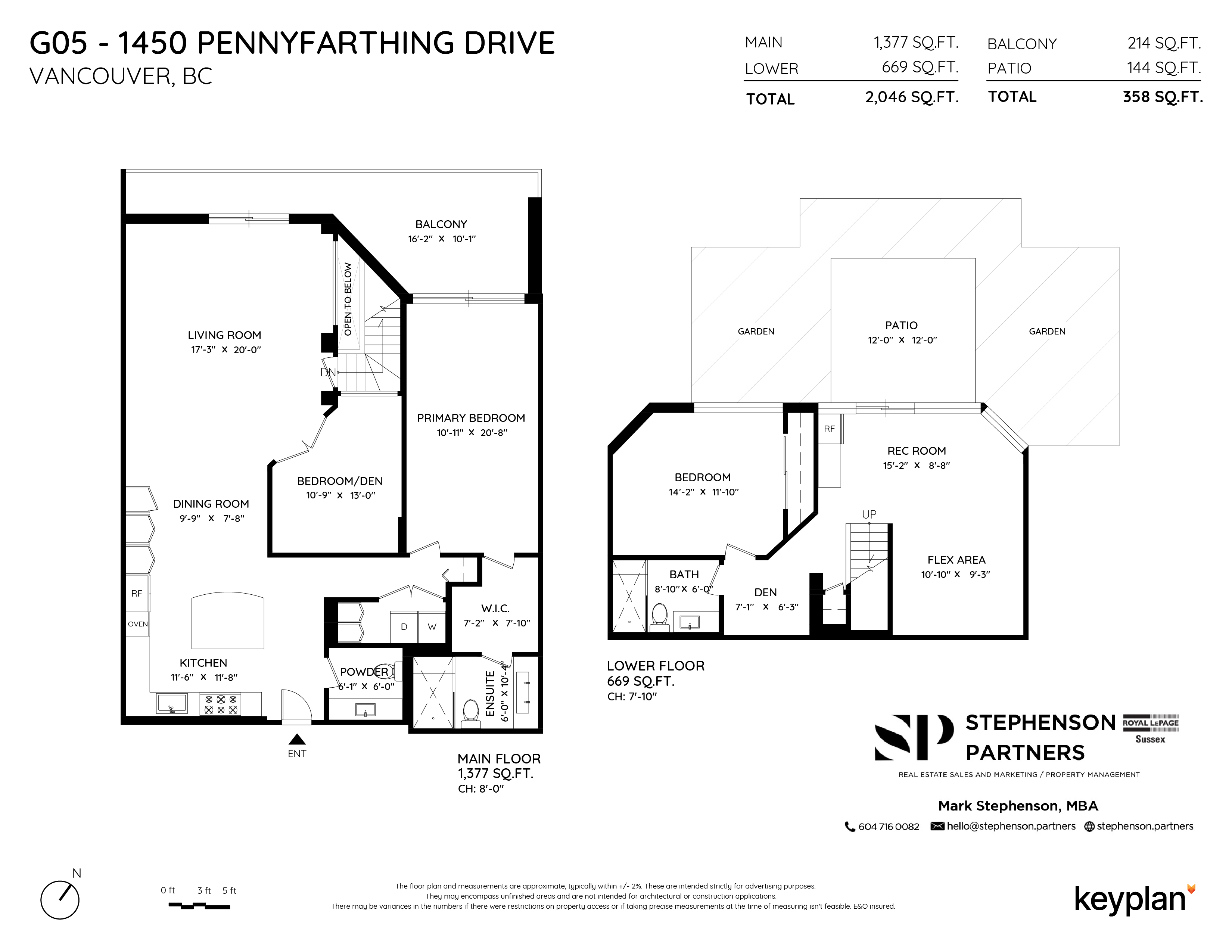 Mark Stephenson - Unit G05 - 1450 Pennyfarthing Drive, Vancouver, BC, Canada | Floor Plan 1